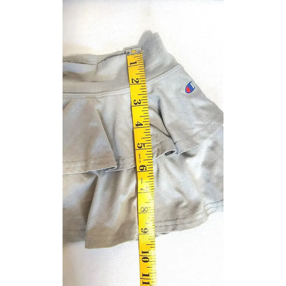 Champion Girls Skort 2T Gray Polyester Spandex Athletic Activewear